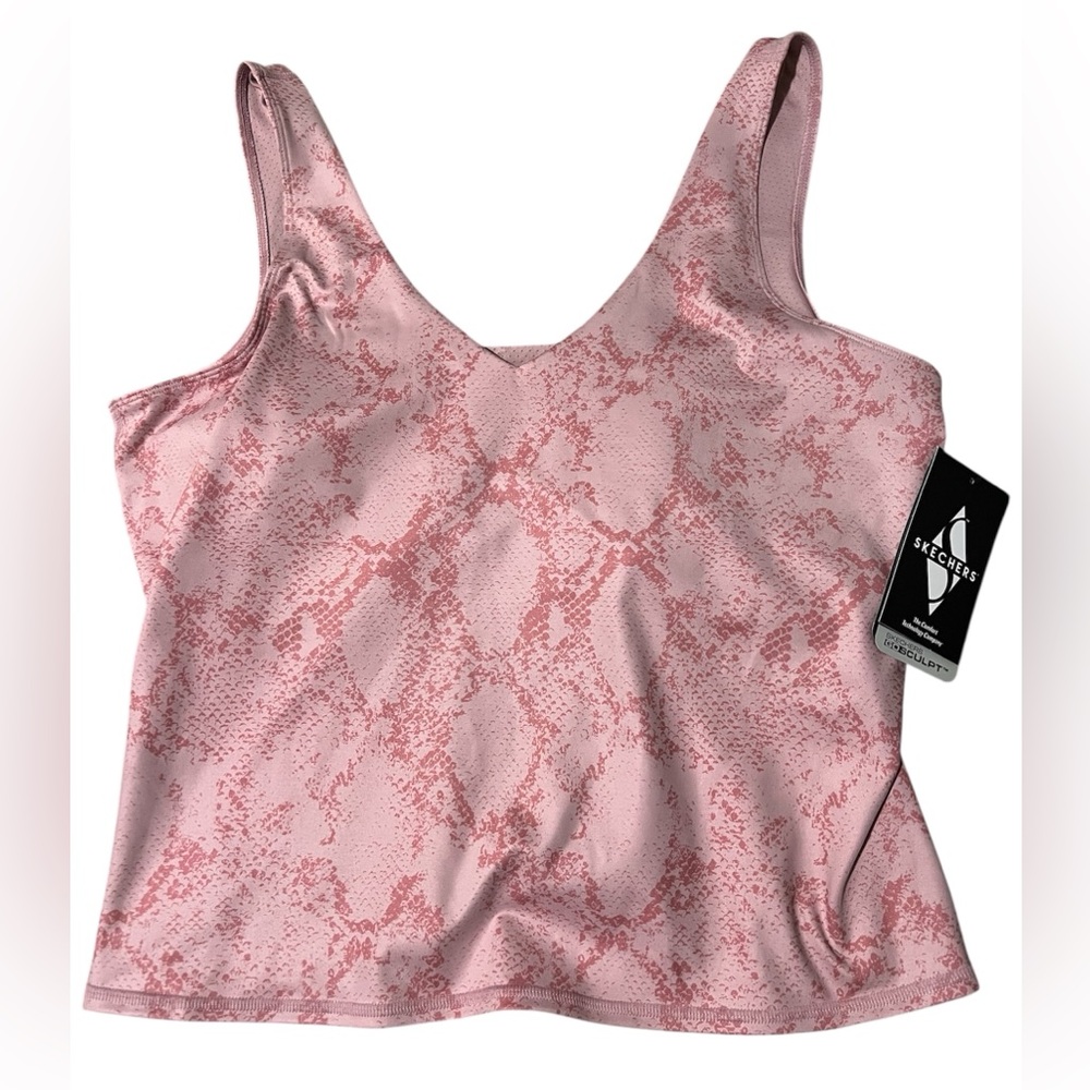 NWT Skechers Go Sculpt Light Pink Performance Tank Top